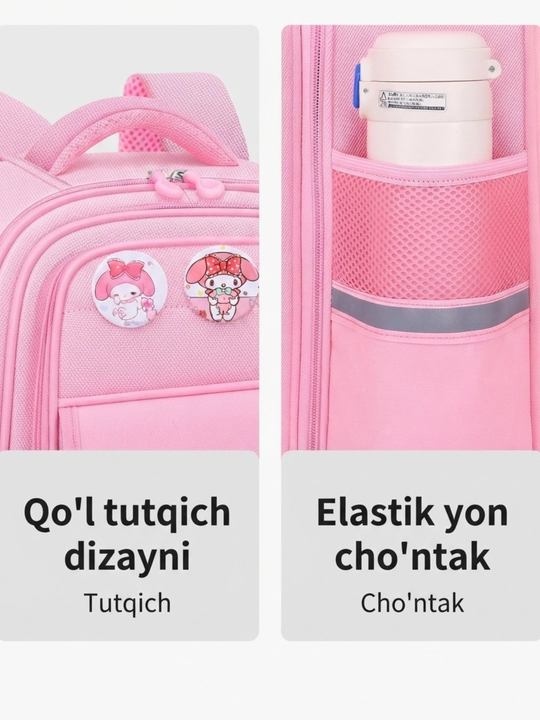 Qizlar uchun maktab ortopedik ryukzak, o'smir yoshdagi bolalar uchun maktab sumkalar