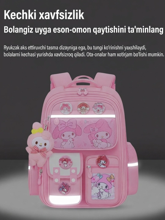 Qizlar uchun maktab ortopedik ryukzak, o'smir yoshdagi bolalar uchun maktab sumkalar