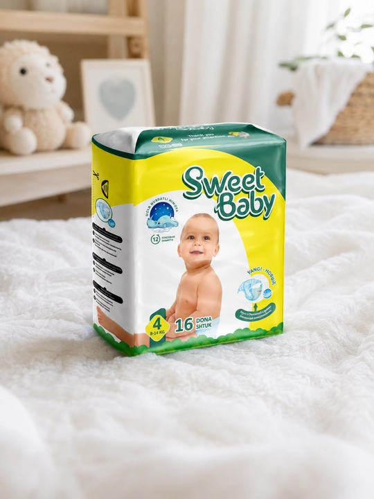 Подгузники "Sweet Baby", для детей, размеры 1-6, подгузники