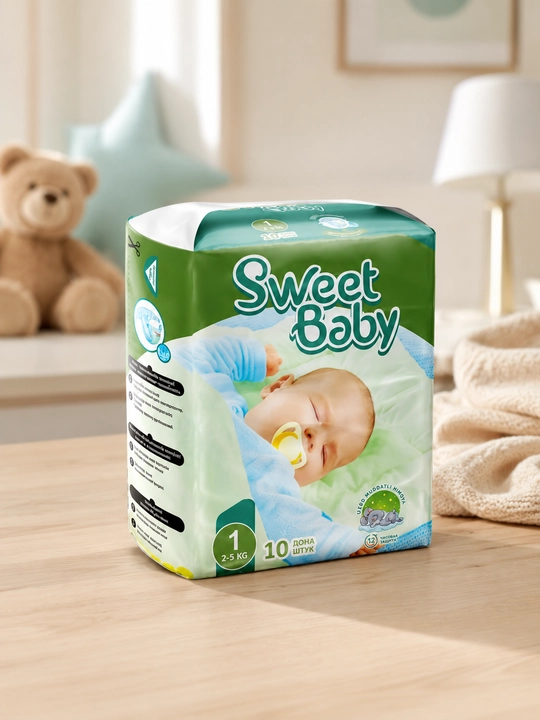 Подгузники "Sweet Baby", для детей, размеры 1-6, подгузники