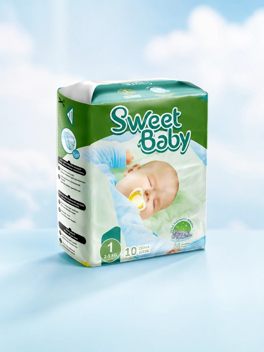 Подгузники "Sweet Baby", для детей, размеры 1-6, подгузники