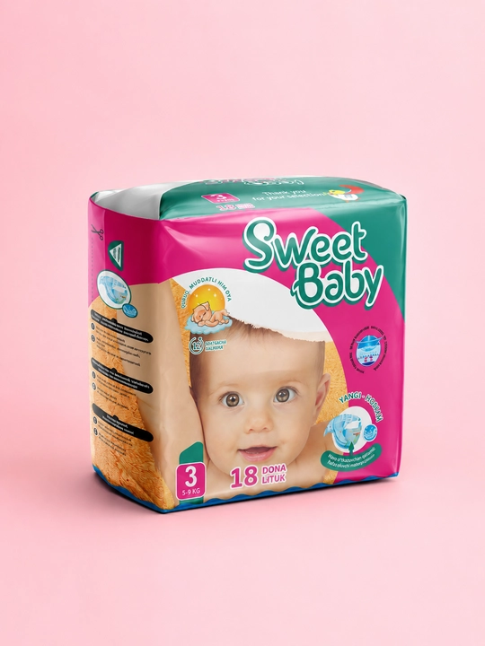 Подгузники "Sweet Baby", для детей, размеры 1-6, подгузники