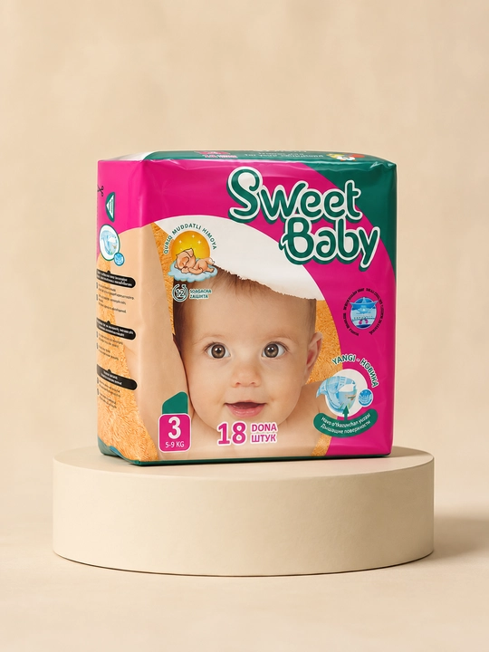 Подгузники "Sweet Baby", для детей, размеры 1-6, подгузники