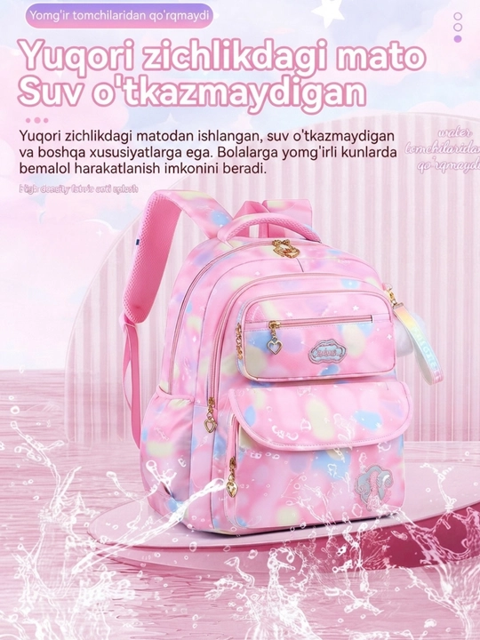 Qizlar uchun maktab ortopedik ryukzak, o'smir yoshdagi bolalar uchun maktab sumkalar