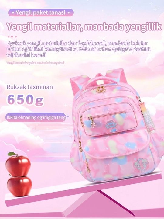 Qizlar uchun maktab ortopedik ryukzak, o'smir yoshdagi bolalar uchun maktab sumkalar