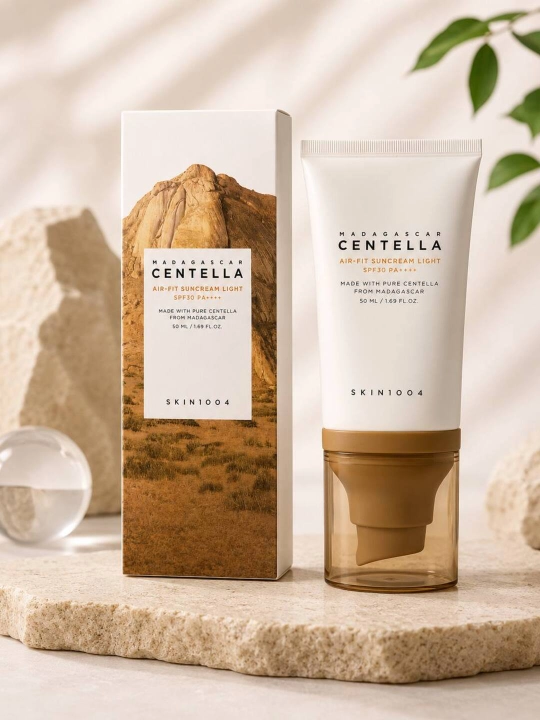 Centella Madagascar SPF 50+ - sentella ekstraktli yengil quyoshdan himoyalovchi krem, 50 ml - 