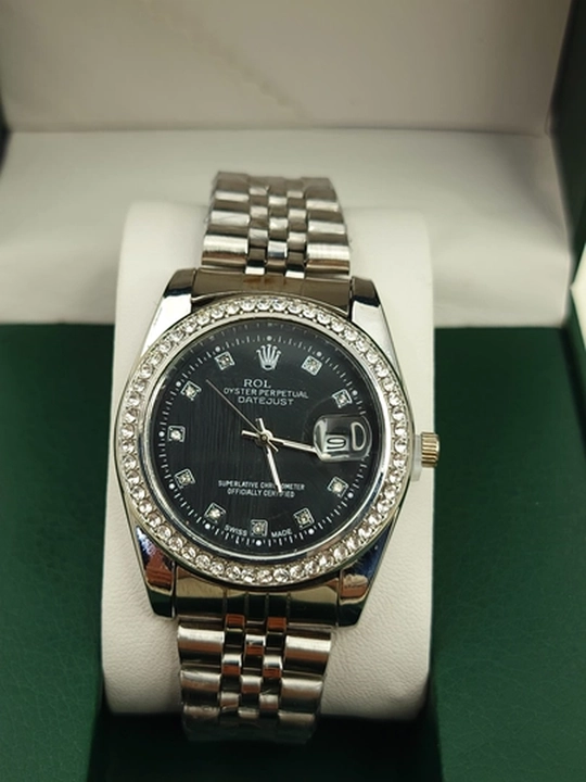 Ayollar uchun klassik Rolex soati - to‘liq sovg‘a to‘plami