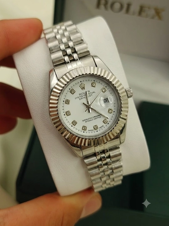 Ayollar uchun klassik Rolex soati - to‘liq sovg‘a to‘plami