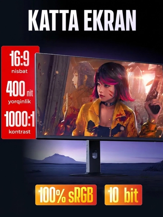 Redmi G27Q 2K 320Hz Fast IPS kompyuter o'yinlar uchun monitor o'yinbop