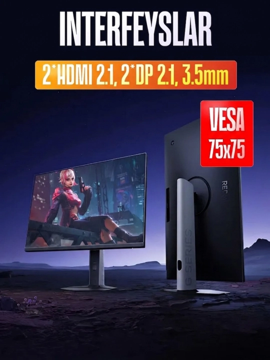 Redmi G27Q 2K 320Hz Fast IPS kompyuter o'yinlar uchun monitor o'yinbop