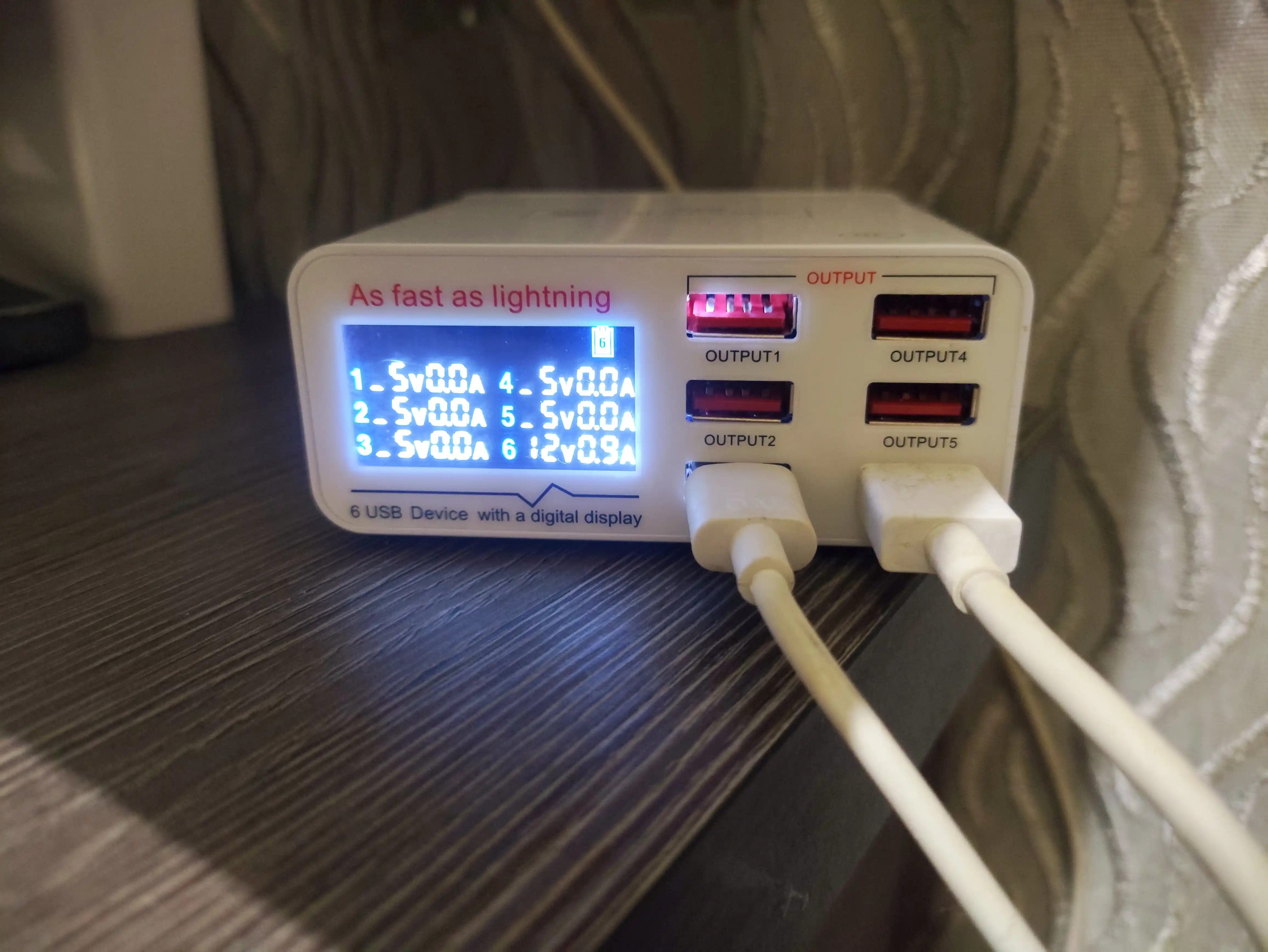 Sunshine SS-304Q 6-portli USB Smart Lightning zaryadlovchi