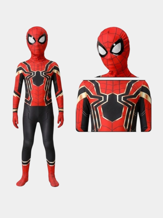 Kosplay o'rgimchak odam bolalar spiderman  uchun, super qahramon karnaval kostyumi
