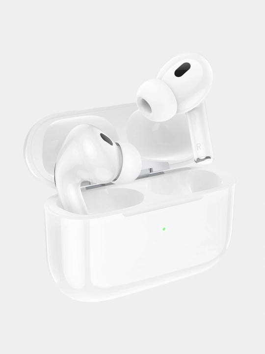 Borofone BW36 TWS Bluetooth simsiz quloqchin, ANC, mikrofonli, 300 mAh, Oq