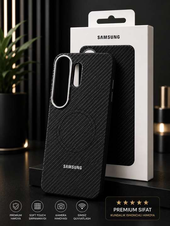 Карбоновый чехол для Samsung S26 Ultra - 