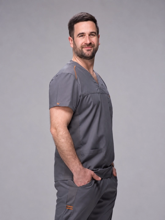 "WorkMed FLEXY Men’s Scrub SET" erkaklar tibbiy kostyumi