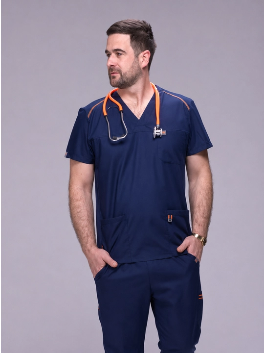 "WorkMed FLEXY Men’s Scrub SET" erkaklar tibbiy kostyumi