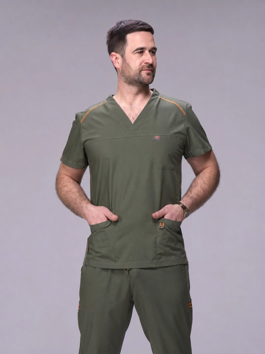 "WorkMed FLEXY Men’s Scrub SET" erkaklar tibbiy kostyumi