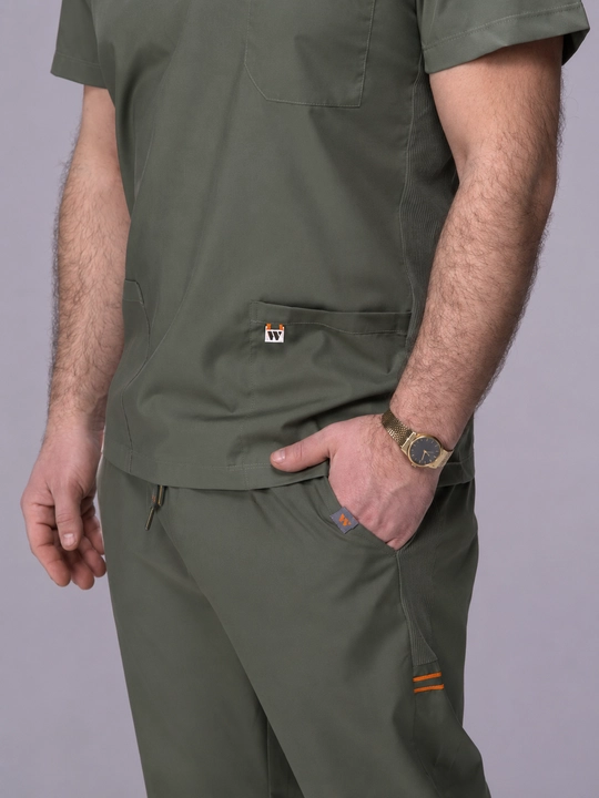 "WorkMed FLEXY Men’s Scrub SET" erkaklar tibbiy kostyumi