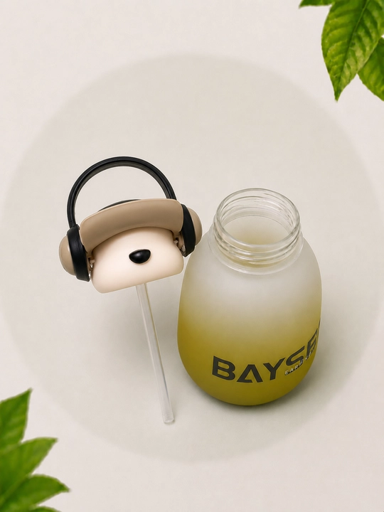 Детская бутылка для воды, детская бутылочка 650 мл, с трубочкой и ремешком