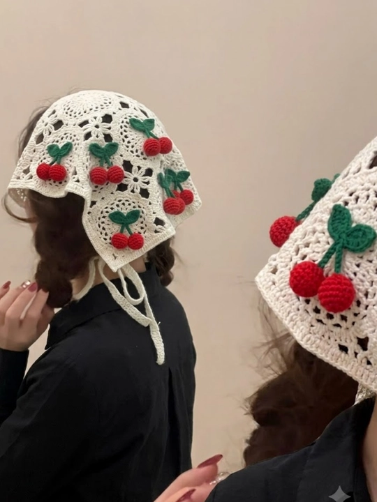 Ayollar va qizlar uchun bandana, kosinka, gipyurli va tuqilgan ro'mol, baska