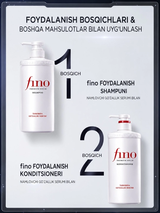 Fino Premium Touch barcha turdagi sochlar uchun shampun