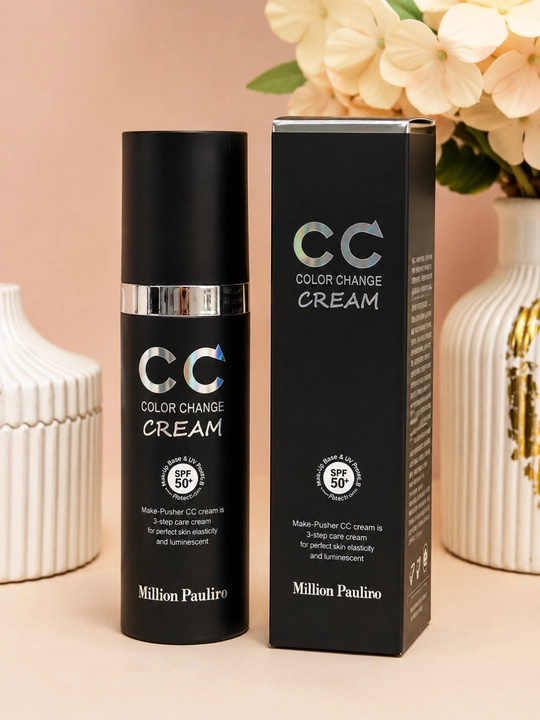 CC крем для лица SPF 50+, тональный крем 3 в 1, адаптируется к тону кожи