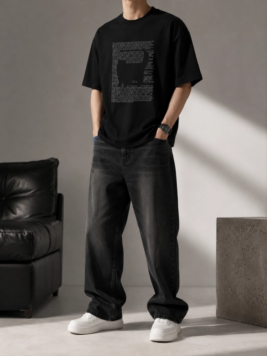 Футболка Oversize унисекс с котенком
