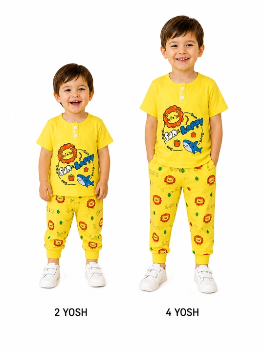 "Happy Lion" bolalar paxtali pijamasi - 