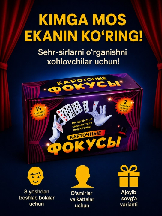 Sehrgar paketi 30+ fokus, fokus kartalari
