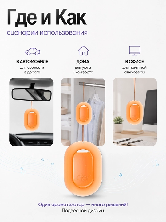 Ароматизатор для автомобиля освежитель воздуха в машину дома ванной подвесной