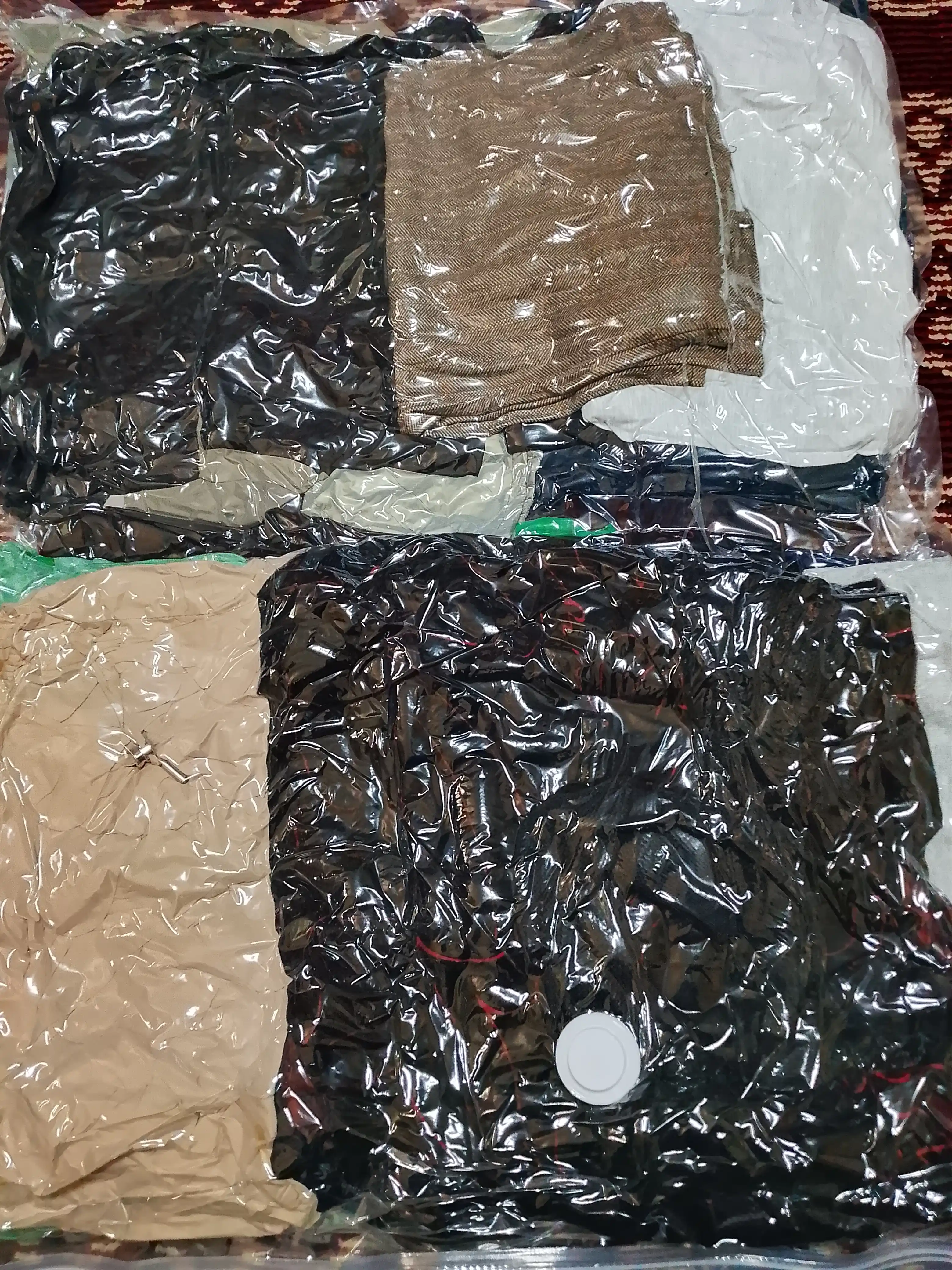 Vakuumli paket saqlash va kiyim-kechak sumkasi, vakum paket qayta foydalanish mumkin