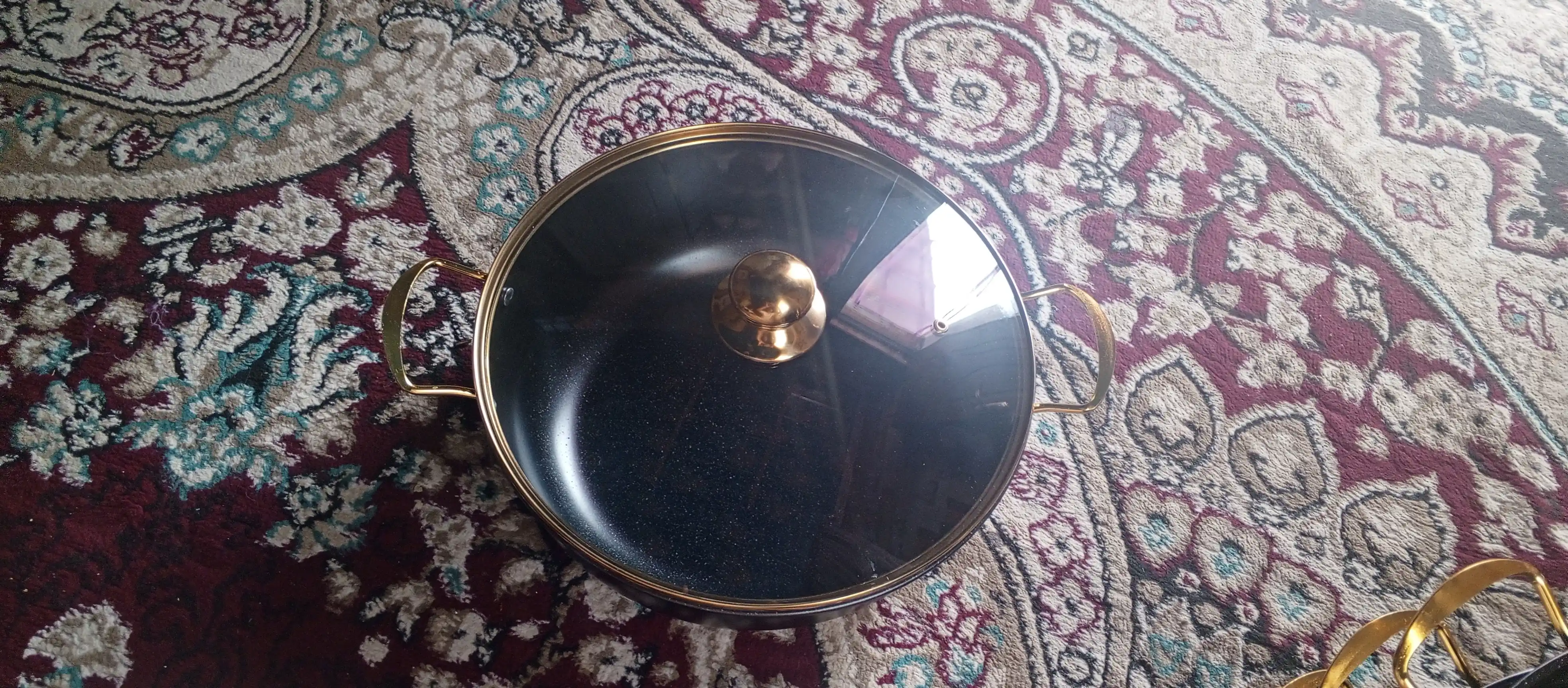GOLD Bohemia manti qasqon, 4 qavat, granit,\ montiqozon