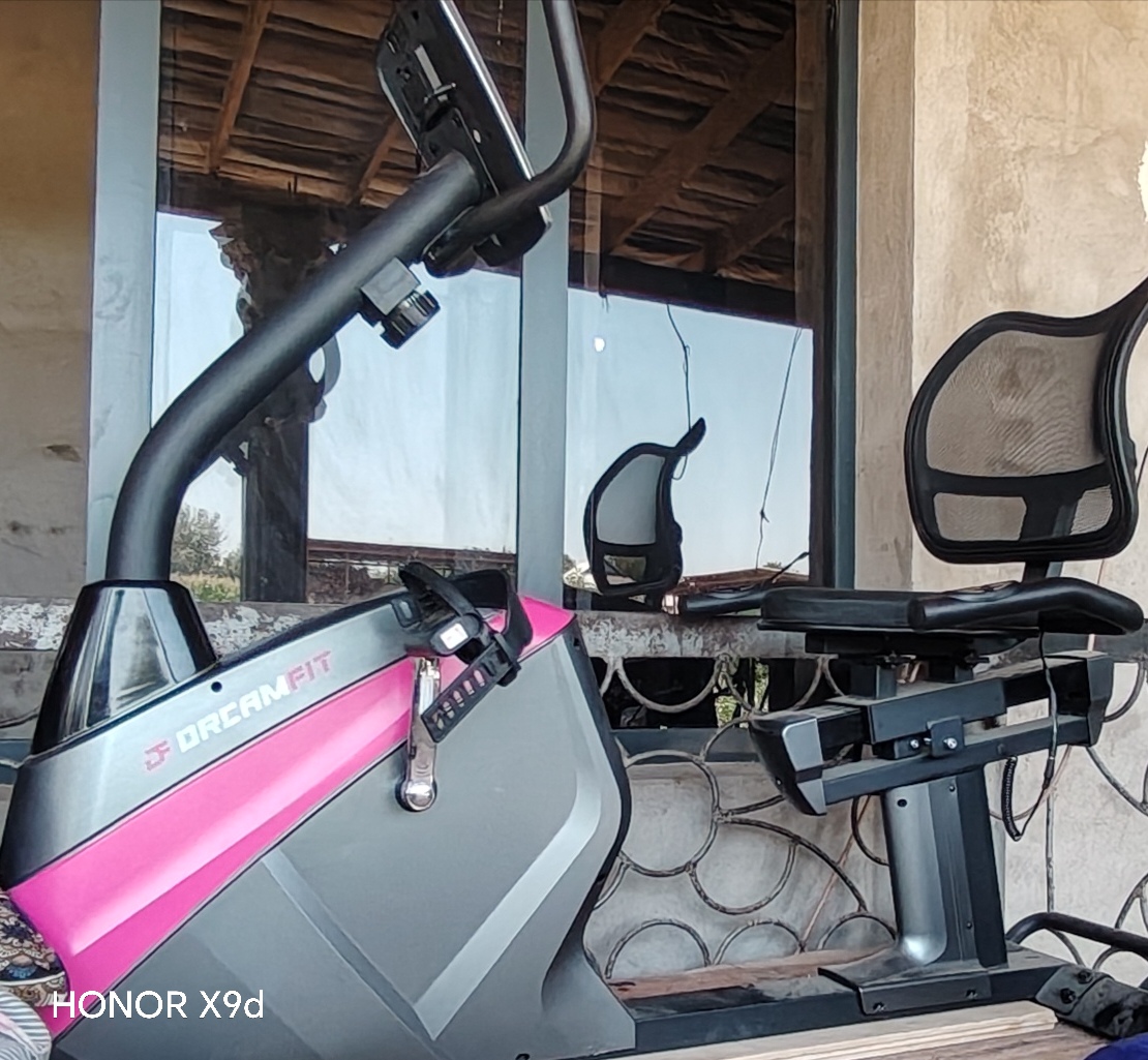 Велотренажёр Dreamfit для дома, вертикальный и горизонтальный, 8 уровней нагрузки