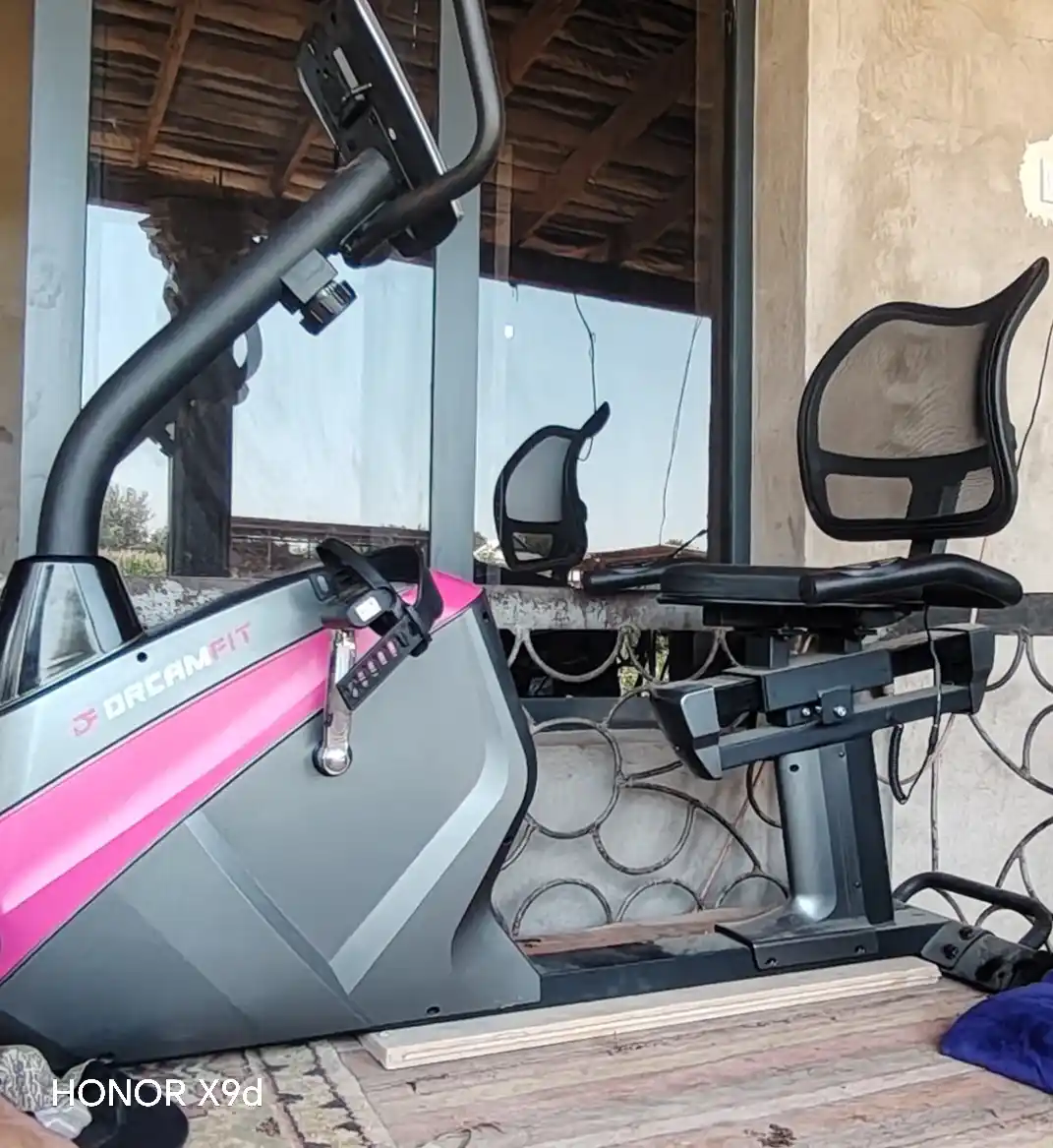 Велотренажёр Dreamfit для дома, вертикальный и горизонтальный, 8 уровней нагрузки