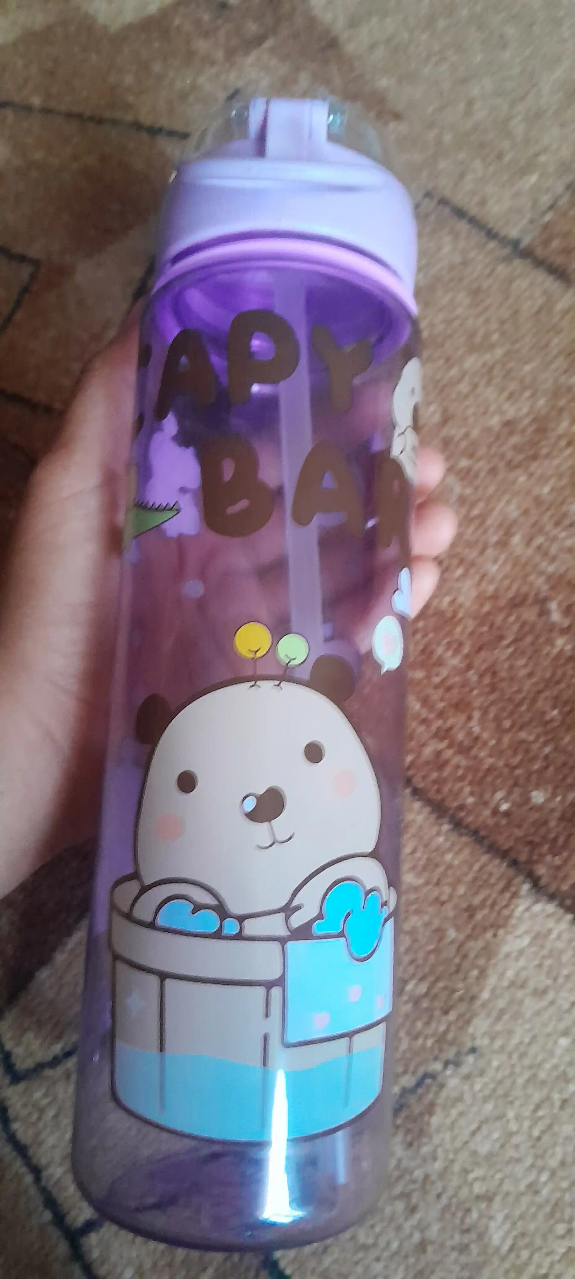Suv uchun idish, naychali, sport, sayr, maktab uchun butilkalar, 900 ml
