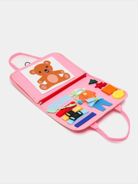 Bolalar uchun Montessori  book, rivojlantiruvchi sensor o‘yinchoq, mayda motorika kitobi