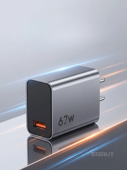 USB-C 67 Vt quvvatlagich, smartfon va planshet uchun tez zaryadlash adapteri - 