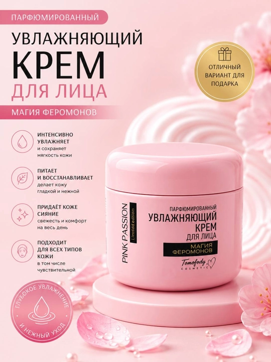 Pink Passion – набор для ухода за телом из 4 средства, гель для душа, крем, скраб, лосьон
