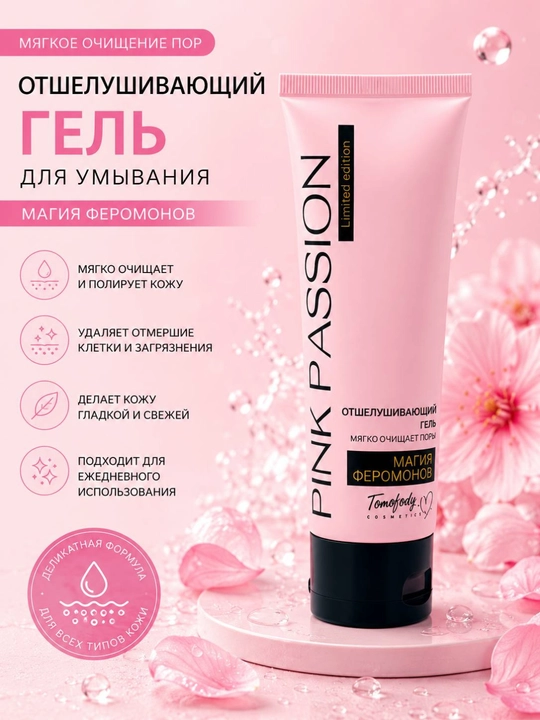 Pink Passion – набор для ухода за телом из 4 средства, гель для душа, крем, скраб, лосьон