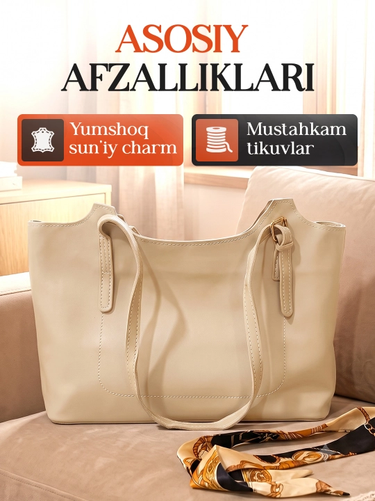 Ayollar sumkasi, sumka ayollar uchun yelkama, qizlarga katta sumkalar