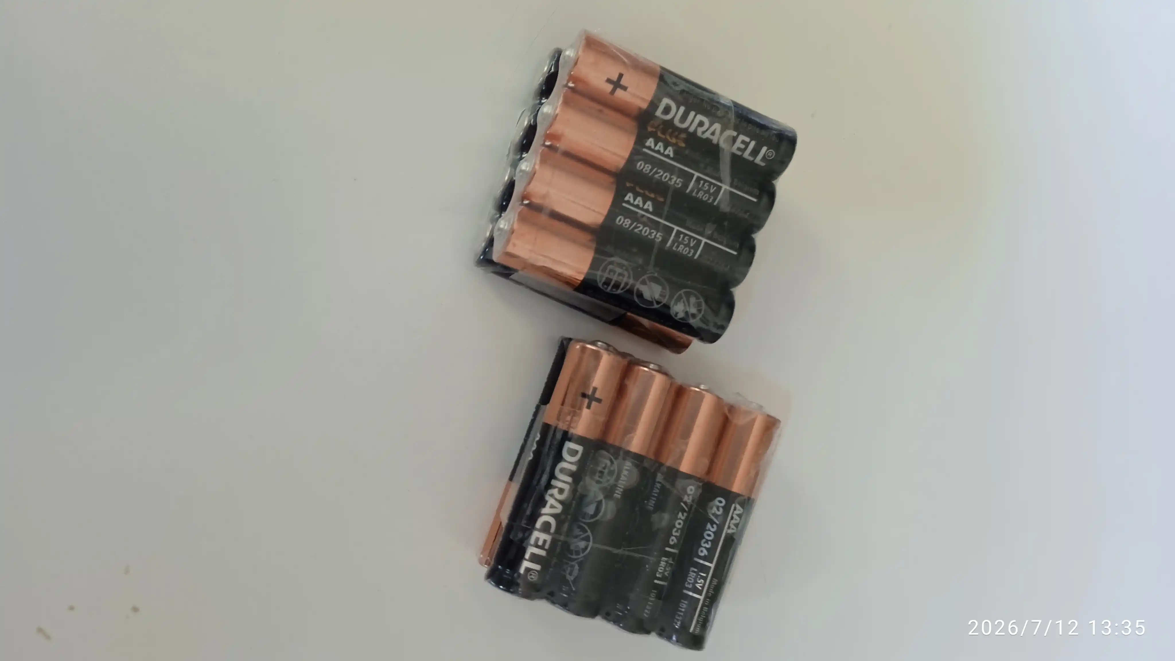 Duracell AAA va AA batareyalari