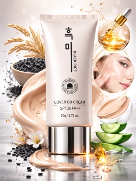 BB-крем Black Rice Cover SPF36 PA++, тон 21 — BB-крем для лица, 50 г