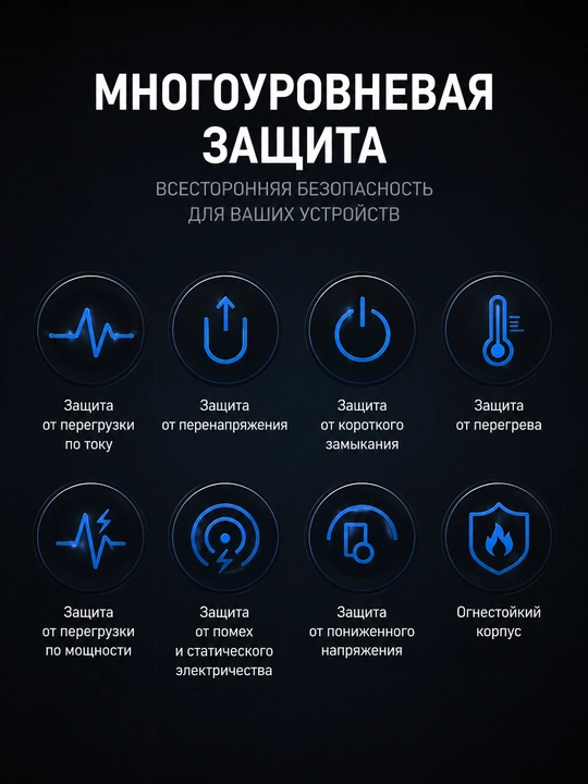 UGREEN Nexode 100W GaN, 4 порта (3×USB-C + 1×USB-A), быстрая зарядка PD 3.0/QC