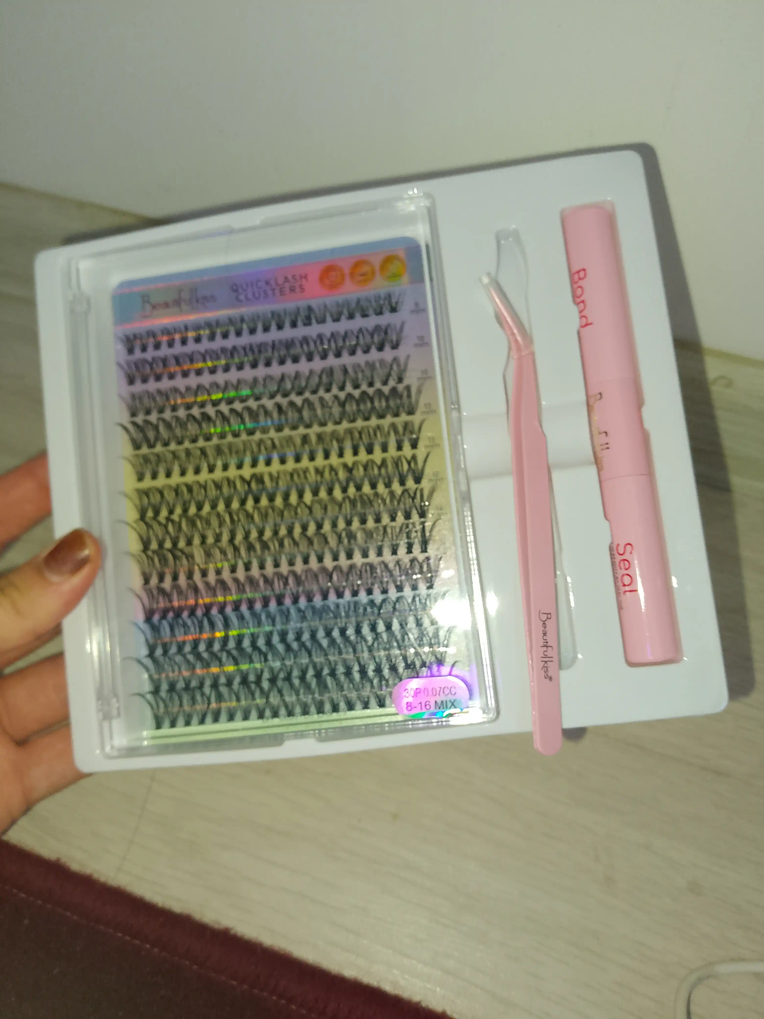 Профессиональный набор пучковых ресниц "Beautifullkiss Lash Kit"