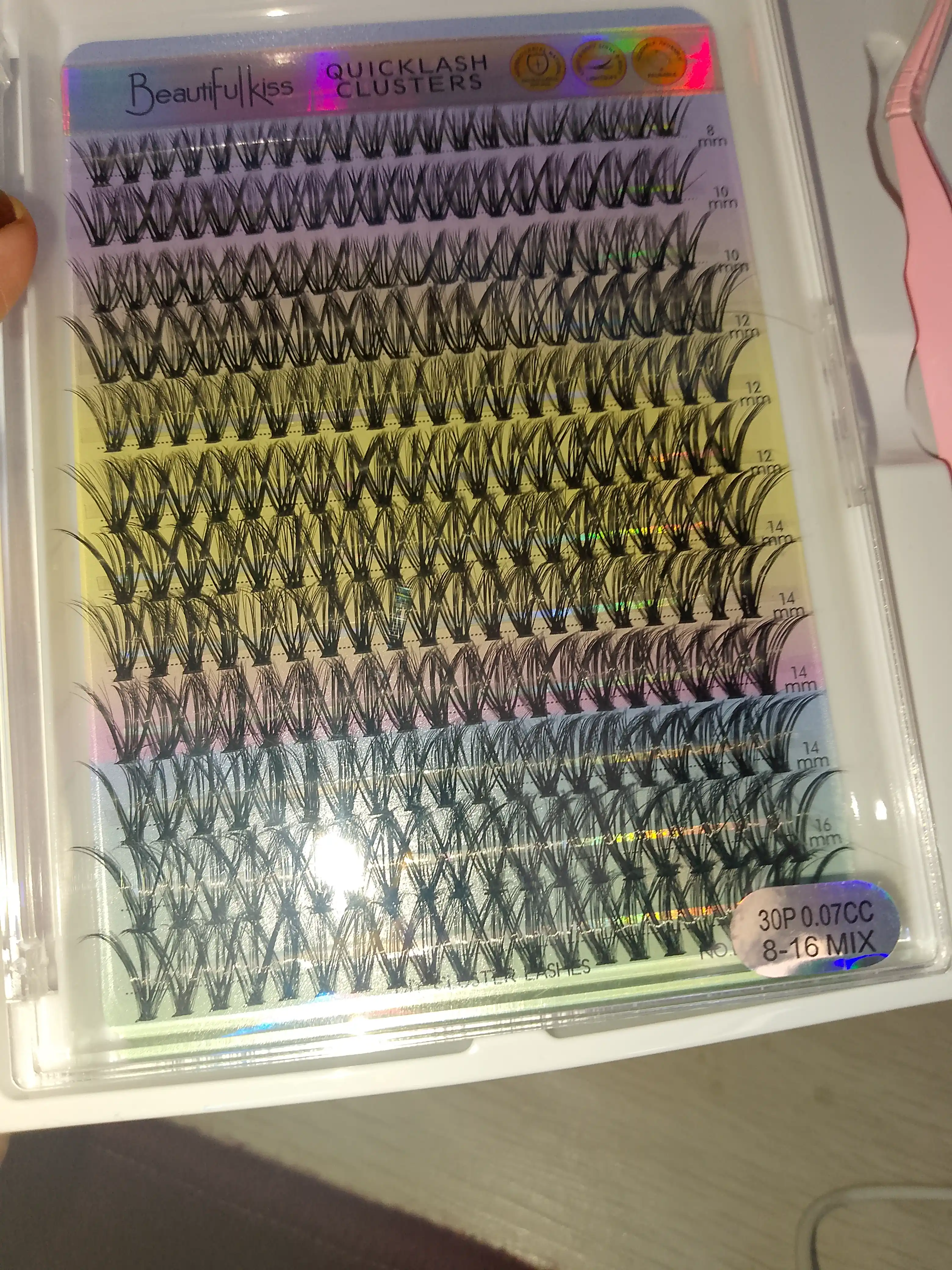 Профессиональный набор пучковых ресниц "Beautifullkiss Lash Kit"