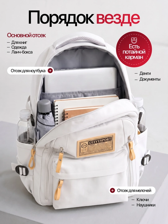 Рюкзак для девушек, для школы и на каждый день, в блакнот подарок