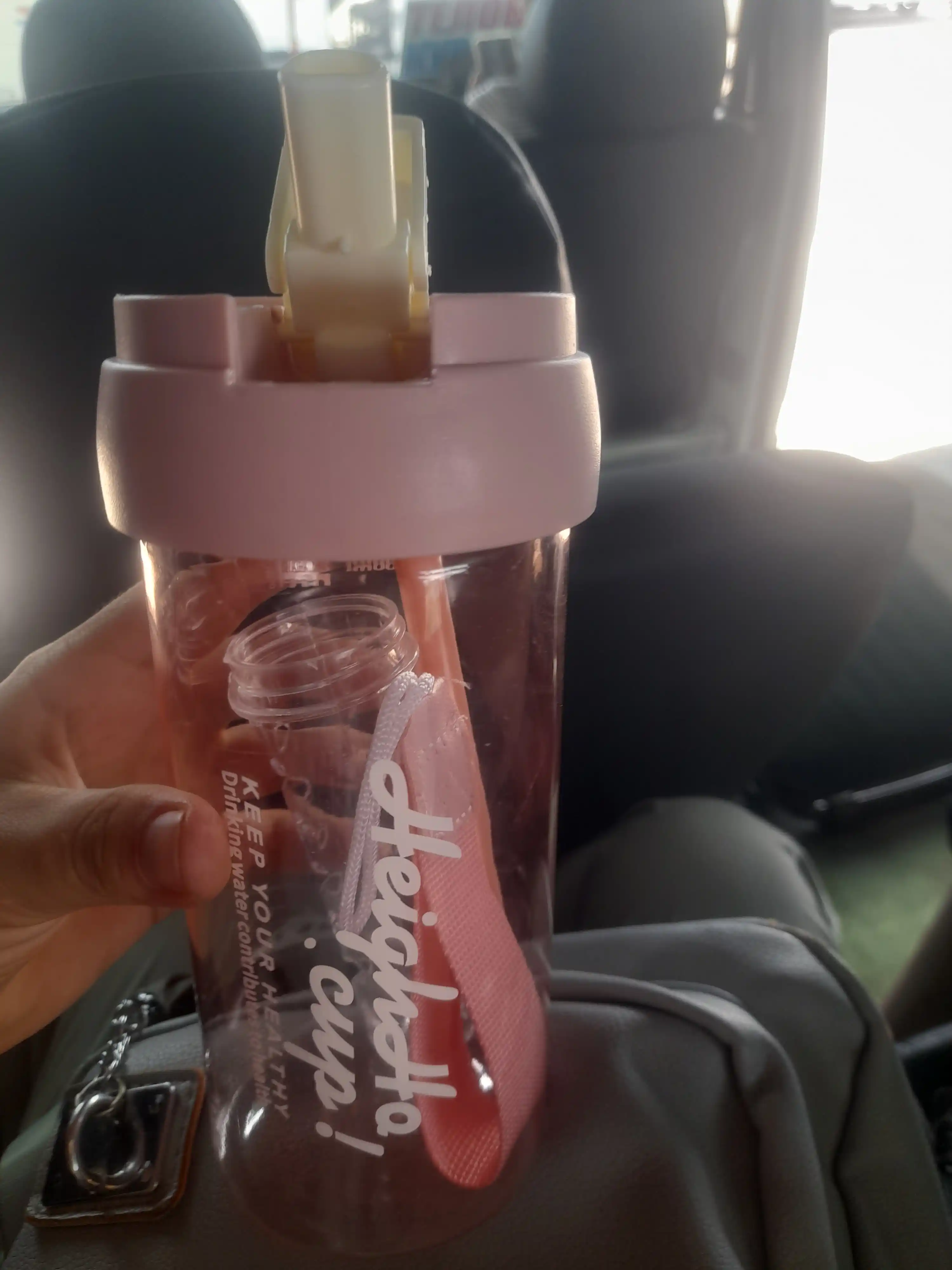 Бутылка для воды с трубочкой, современная бутылка "Принцесса" с сеточкой для фруктов,580мл