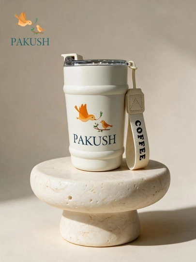 PAKUSH Issiq va sovuq ichimliklar uchun mo‘ljallangan 350 ml li premium vakuumli termokrujka
