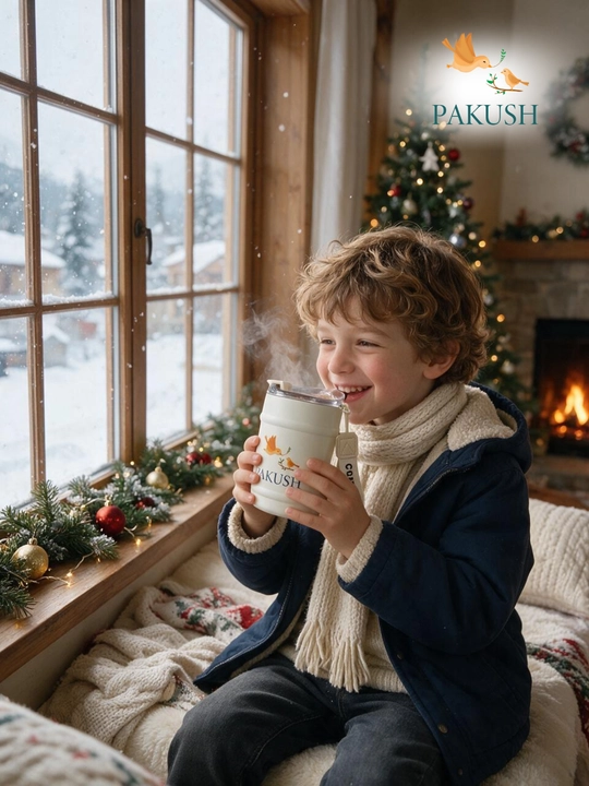 PAKUSH Issiq va sovuq ichimliklar uchun mo‘ljallangan 350 ml li premium vakuumli termokrujka