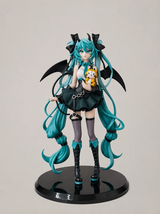 Anime figurka Hatsune Miku Little Devil – Premium koleksion bezak, PC Setup va xona dekori